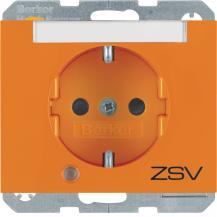 Berker 41107114 Steckdose SCHUKO LED BSF erh BS K.1 ora