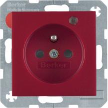 Berker 6765091915 Steckdose m SK-Stift LED S.1/B.3/B.7 rot