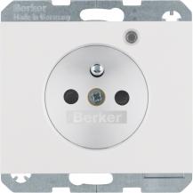 Berker 6765097009 Steckdose m SK-Stift LED K.1 pw