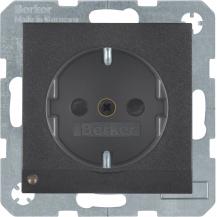 Berker 41091606 Steckdose SCHUKO m LED-OL S.1/B.x anthr
