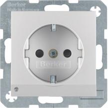 Berker 41091404 Steckdose SCHUKO m LED-OL S.1/B.x alu