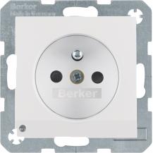 Berker 6765101909 Steckdose m SK-Stift LED S.1/B.x pw