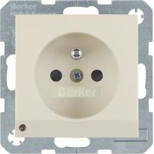 Berker 6765108982 Steckdose m SK-Stift LED S.1/B.x weiß