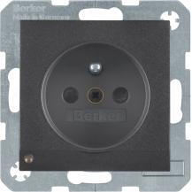 Berker 6765101606 Steckdose m SK-Stift LED B.x anth