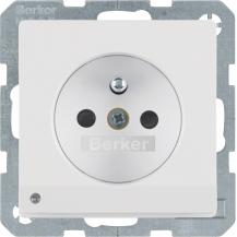Berker 6765106089 Steckdose m SK-Stift LED Q.x pw