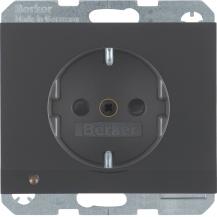 Berker 41097006 Steckdose SCHUKO m LED-OL K.1 anthrazit