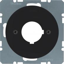 Berker 14322045 Zentralstück f BG Ø 22,5 mm schwarz glä