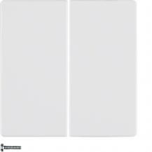Berker 85142129 Taste 2fach Q.x polarweiß samt
