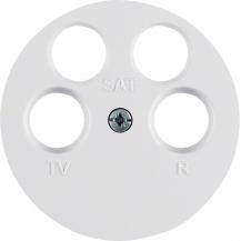 Berker 14842089 Zentralstück für Ant.Do 4Loch R.1/R.3 pw