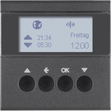 Berker 85745185 KNX-Funk Jalou-Uhr quickl S.1/B3/7 anth