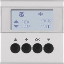 Berker 85745183 KNX-Funk Jalou-Uhr quickl B.7 alu matt