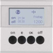 Berker 85745283 KNX-Funk Zeitsch.uhr quickl B.7 alu matt