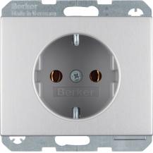 Berker 47157003 Steckdose Schuko K.5 Alu