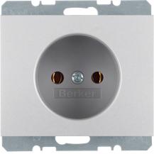Berker 6167157003 Steckdose ohne SK K.5 Alu