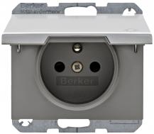 Berker 6768777103 Steckdose m SK-Stift KD erh BS K.5 Alu