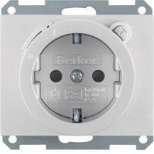 Berker 47087003 Steckdose SCHUKO m FI erh BS K.5 Alu