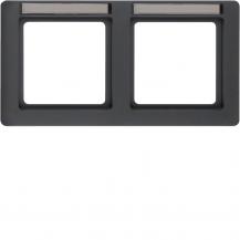 Berker 10226016 Rahmen 2fach mit BF waag Q.1 anthrazit