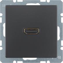 Berker 3315436086 HDMI Steckdose m 90° Stcka. Q.x anth