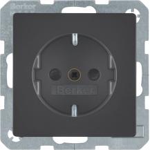 Berker 41236086 Steckdose SCHUKO erh BS Q.x anthr