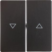 Berker 16256086 Wippen 2-fach mit Aufdruck Symbol Pfeil Serie Q.x anthrazit, sam
