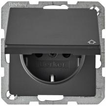 Berker 47516076 Steckdose SCHUKO m KD erh BS Q.x ant