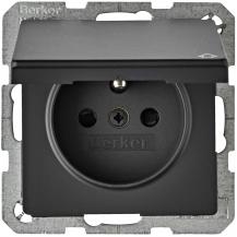 Berker 6765836086 Steckdose m SK-Stift KD Q.x anth