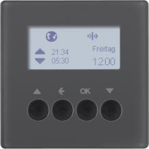 Berker 85745126 KNX-Funk Jalou-Uhr quickl Q.x anth