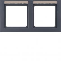 Berker 10226086 Rahmen 2fach mit BF waag Q.3 anthrazit
