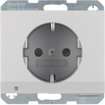 Berker 41097003 Steckdose SCHUKO m LED-OL erh.BS K.5 Alu