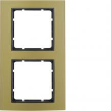 Berker 10123016 Rahmen 2fach B.3 Alu gold/anthrazit