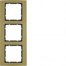 Berker 10133016 Rahmen 3fach B.3 gold/anthrazit