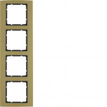 Berker 10143016 Rahmen 4fach B.3 Alu gold/anthrazit