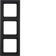 Berker 10136096 Rahmen 3-fach Serie Q.3 anthrazit, samt