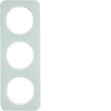 Berker 10132109 Rahmen 3fach R.1 Glas pw