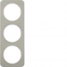Berker 10132114 Rahmen 3fach R.1 E-Stahl pw