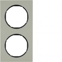 Berker 10122204 Rahmen 2fach R3 E-Stahl Hard Edge schw