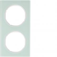 Berker 10122209 Rahmen 2fach R3 Glas pw