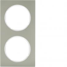 Berker 10122214 Rahmen 2fach R3 E-Stahl pw