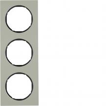 Berker 10132204 Rahmen 3fach R3 E-Stahl Hard Edge schw