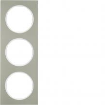 Berker 10132214 Rahmen 3fach R3 E-Stahl pw