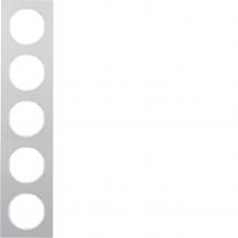 Berker 10152274 Rahmen 5fach R.3 Alu/polarweiß