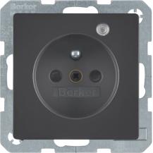 Berker 6765096086 Steckdose m SK-Stift LED Q.x anth