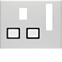 Berker 3313077013 Zentralstück British-Standard 13A K5 Alu
