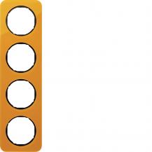 Berker 10142334 Rahmen 4fach R.1 Acryl orange Trans. Sw