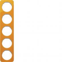 Berker 10152339 Rahmen 5fach R.1 Acryl orange transp. pw