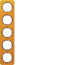 Berker 10152334 Rahmen 5fach R.1 Acryl orange transp. sw