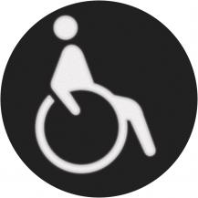 Berker 19058008 Folie f rundes LED-Signall Sym Rollstuhl
