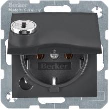 Berker 47631606 Steckd. SCHUKO STKL KD SLß S.1/B.x anth