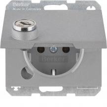 Berker 47637003 Steckdose SCHUKO m STKL KD SLß K.5 alu