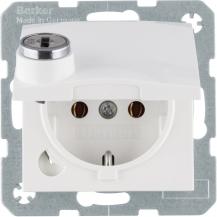 Berker 41638989 Steckd. SCHUKO SLK KD SLß S.1/B.x pw gl